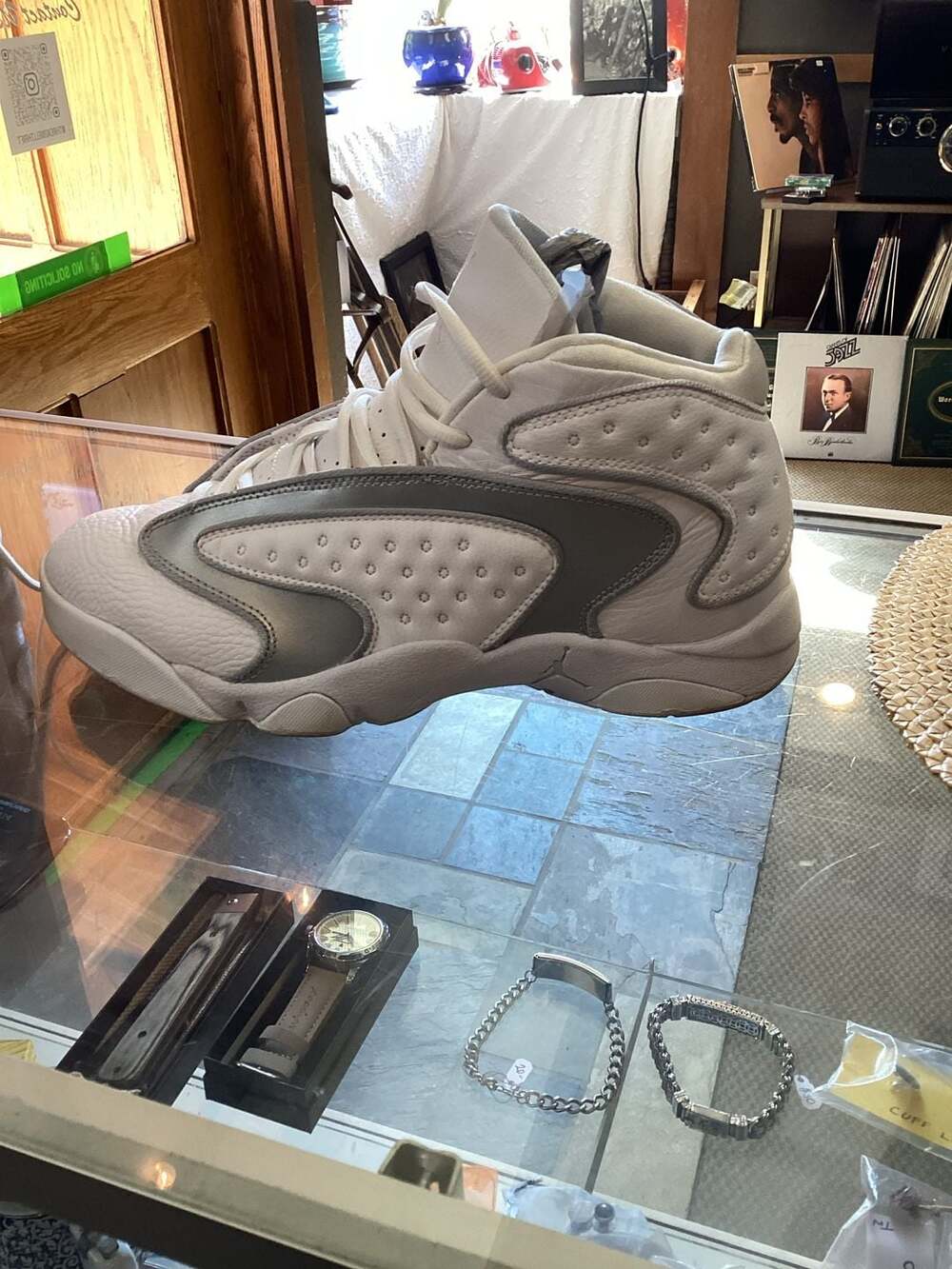 Size 12 Nike Air Jordan OG White Metallic Silver CW0907-100